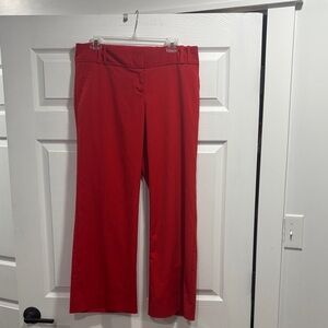 The Limited Red Wide Leg Pants